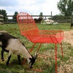 Farmhouse Lounge Chair Bend Seating Chair