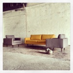 Brady Collection Brady Sofa & Chair - Belfast Gold & Belfast Grey