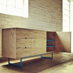 Jefferson Collection Jefferson Media - Oak/Blue