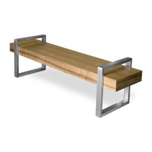 Gus Modern Return Bench in Walnut
