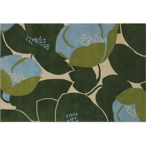 Amy Butler Field Poppy Rug Green