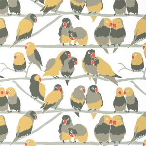 Aimée Wilder Lovebirds Paradise Wallpaper