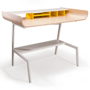 Offi Half Pipe Desk in Birch