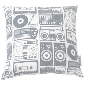 Aimée Wilder Analog Nights Pillow Steel Gray