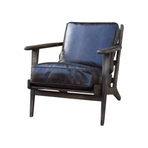 Bobby Berk Home Brooks Leather Lounge Chair
