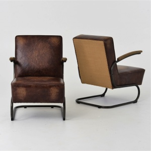 Bobby Berk Home Miles Leather Lounge Chair