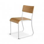 Church Chair Set of 2 White