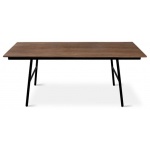 School Dining Table Walnut