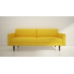 76" Sofa W/Oak Legs