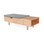 Mimico Storage Ottoman - Natural Ash