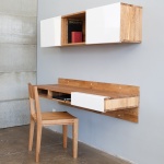 LAX Wall Mounted Desk - Walnut